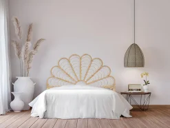 Tête de lit 160 cm - Rotin - Naturel - FLOSIA