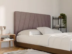 Tête de lit 150 cm - Tissu - Violet clair - LIDAMA