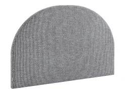 Tête de lit 160 cm - Tissu texturé - Gris - PANIOTI