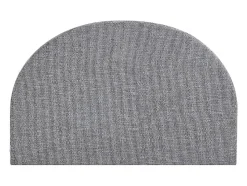 Tête de lit 140 cm - Tissu texturé - Gris - PANIOTI
