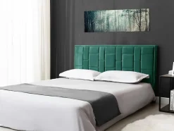 Tête de lit 140 cm - Velours - Vert - HERMINE
