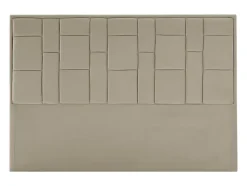 Tête de lit 140 cm - Velours - Taupe - HERMINE