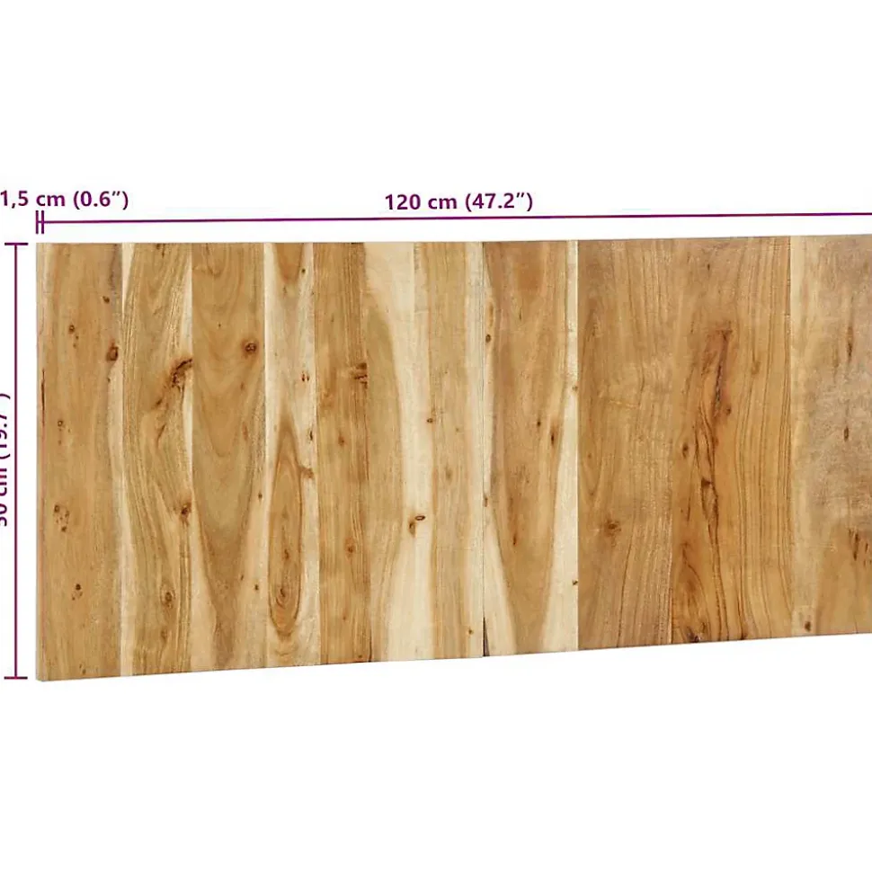 Tête de lit 120 cm bois d'acacia massif vidaXL