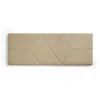 Tête de lit - ECCOX - 112 x 57 cm - Similicuir camel - Design moderne - Rembourrage mousse