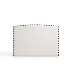 Tête de lit - ECCOX - Ambar - Similicuir blanc - 110x110 cm - Antitache Aquaclean