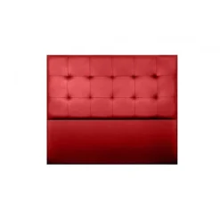 Tête de lit - ECCOX - Aster - Similicuir rouge - 115 cm - Design contemporain - Anti-taches