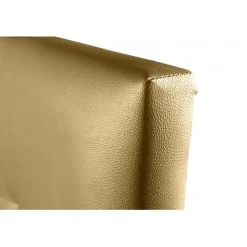 Tête de lit - ECCOX - Aster - Similicuir doré - 130 cm - Épaisseur 8 cm - Anti-taches