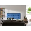 Tête de lit - ECCOX - Aster - Similicuir bleu - 115 cm - Design contemporain
