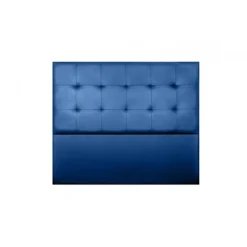 Tête de lit - ECCOX - Aster - Similicuir bleu - 160 cm - Hauteur 120 cm