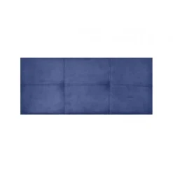 Tête de lit - ECCOX - Dalia - Tissu Aqualine - Bleu - 145 cm - Rembourrée