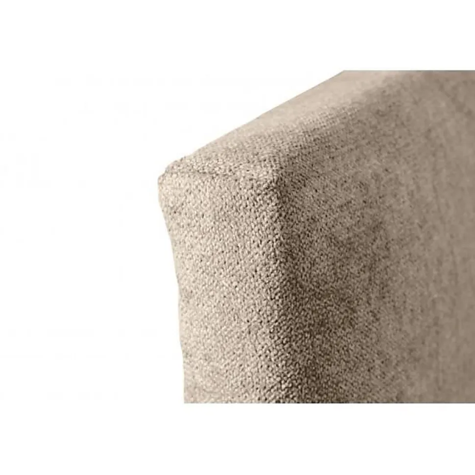 Tête de lit - ECCOX - Dalia - Tissu anti-taches Aqualine - Beige - 130 cm