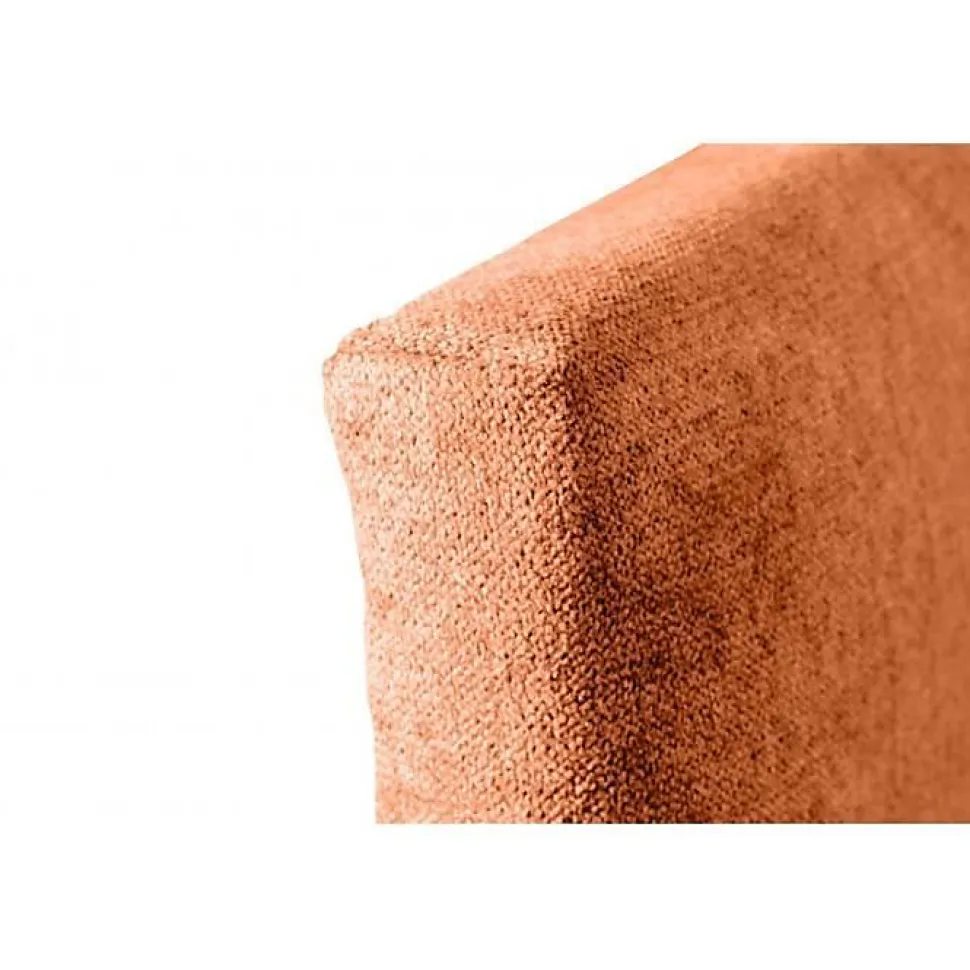 Tête de lit - ECCOX - Dalia - Tissu Aqualine - Orange - 145 cm - Rembourrée