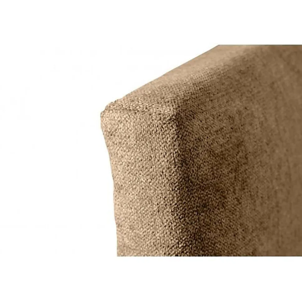 Tête de lit - ECCOX - Dalia - Tissu anti-taches Aqualine - 100 cm - Marron