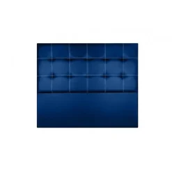 Tête de lit - ECCOX - Iris - Similicuir bleu - 115 cm - Design contemporain