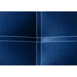 Tête de lit - ECCOX - Iris - Similicuir bleu - 115 cm - Design contemporain