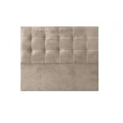 Tête de lit - ECCOX - Iris - Tissu antitache - Beige - 160 cm - Design contemporain