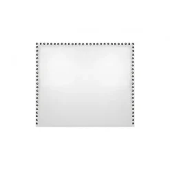 Tête de lit - ECCOX - Lily - Similicuir blanc - 130 cm - Design moderne et élégant