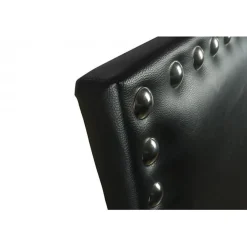 Tête de lit - ECCOX - Lily - Similicuir noir - 145 cm - Design élégant et moderne