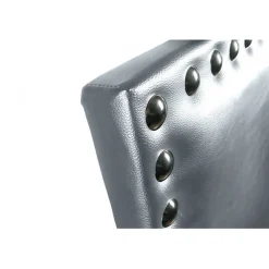 Tête de lit - ECCOX - Lily - Similicuir argenté - 120 cm de hauteur - Design moderne