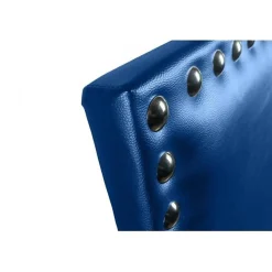 Tête de lit - ECCOX - Lily - Similicuir bleu - 145 cm - Design moderne et élégant