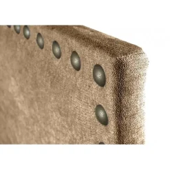 Tête de lit - ECCOX - Lirio - Tissu marron - Antitache - 145 cm de largeur