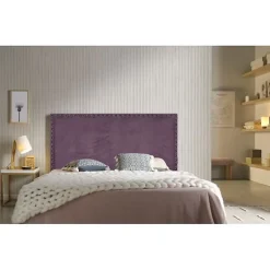 Tête de lit - ECCOX - Lirio 145 - Tissu antitache - Violet - Hauteur 120 cm