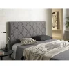 Tête de lit - ECCOX - Rubi - Tissu Aquaclean - Gris - 160x115x8 cm