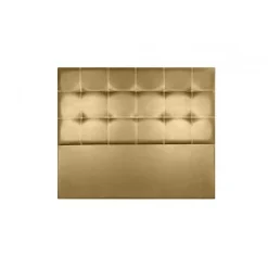 Tête de lit - Iris - Similicuir doré - 115 cm - Élégante - Fabriquée en Espagne