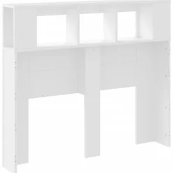 Tête de lit à LED blanc 120x18,5x103,5 cm bois d'ingénierie vidaXL