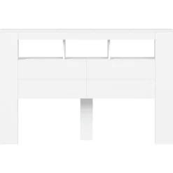 Tête de lit à LED blanc 160x18,5x103,5 cm bois d'ingénierie vidaXL