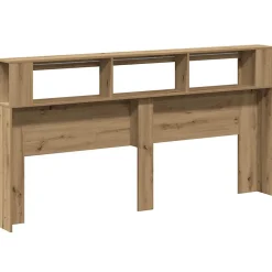 Tête de lit à LED chêne artisanal 200x18,5x103,5 cm vidaXL