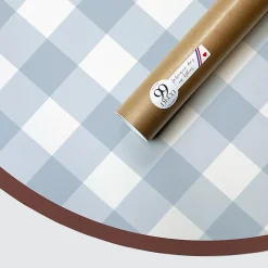 Tête de lit - Vichy - intissé 225g/m² - pré-encollé - Bleu - 110x160cm