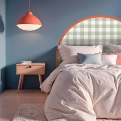 Tête de lit - Vichy - intissé 225g/m² - pré-encollé - Vert - 110x160cm