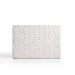 Tête de lit Agata en similicuir blanc pour lit 80 115x115x8. ECCOX