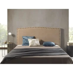 Tête de lit Ambar en tissu camel pour lit 80115x115x8. ECCOX