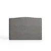 Tête de lit Ambar en tissu gris pour lit 105 115x115x8. ECCOX