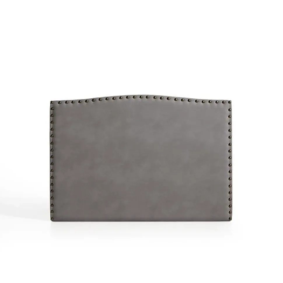 Tête de lit Ambar en tissu gris pour lit 105 115x115x8. ECCOX