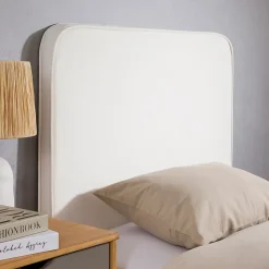 Tête de lit ARIELA 90 avec fixation murale - Blanc