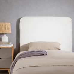 Tête de lit ARIELA 90 avec fixation murale - Blanc