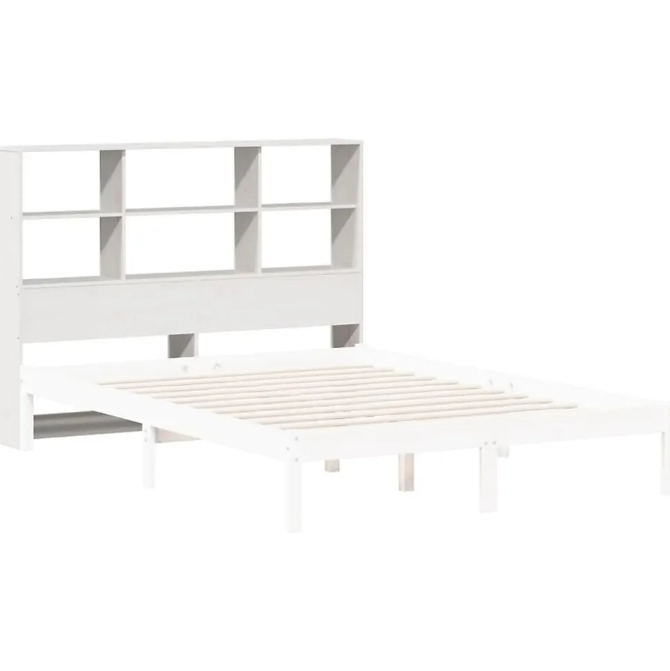 Tête de lit avec rangement blanc 140 cm bois massif de pin vidaXL