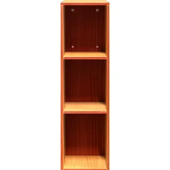 Tête de lit avec rangement cire marron 150cm bois massif de pin vidaXL