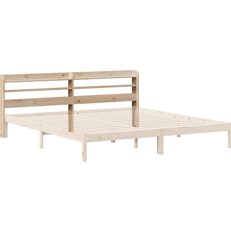Tête de lit avec étagères 180 cm bois massif de pin vidaXL