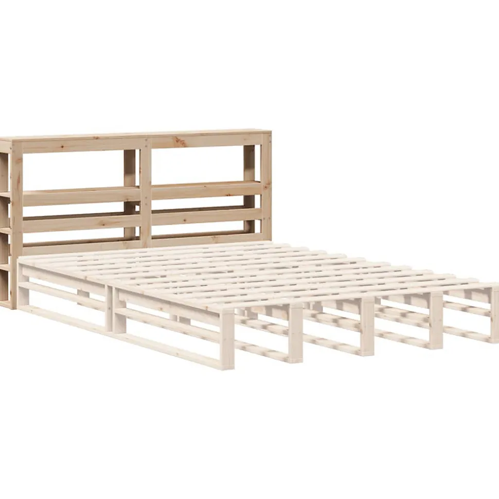 Tête de lit avec étagères 150 cm bois massif de pin vidaXL