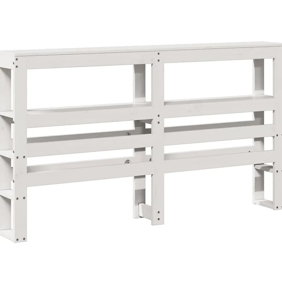 Tête de lit avec étagères blanc 160 cm bois massif de pin vidaXL