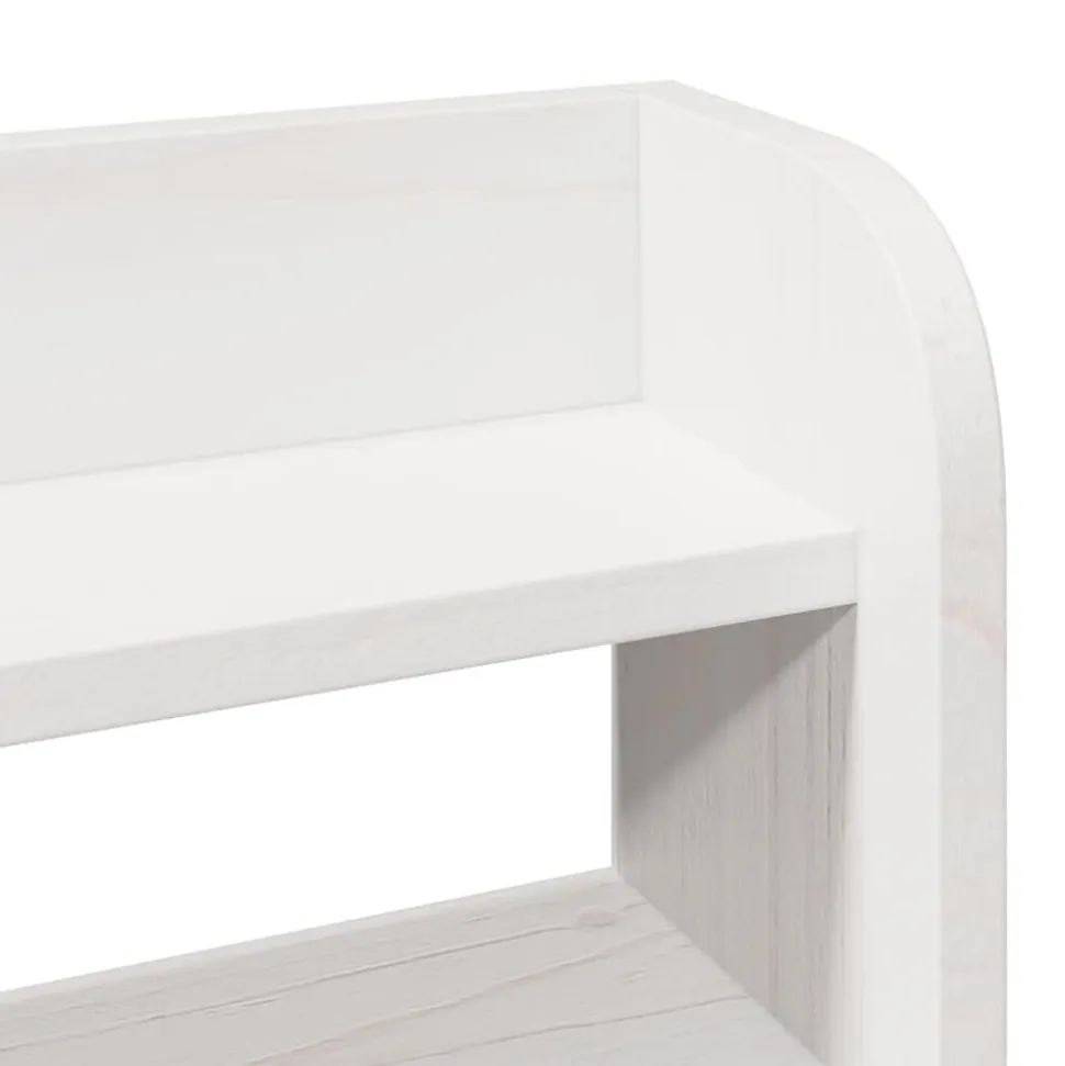 Tête de lit avec étagères blanc 75 cm bois massif de pin vidaXL