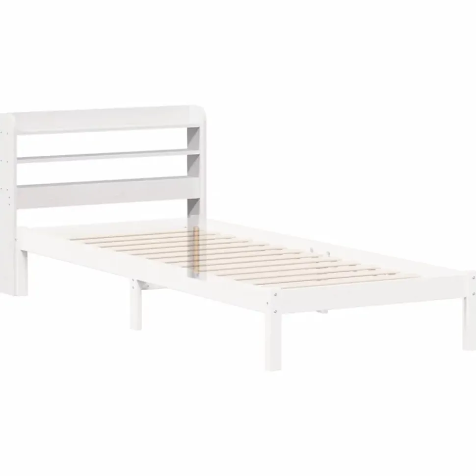 Tête de lit avec étagères blanc 75 cm bois massif de pin vidaXL
