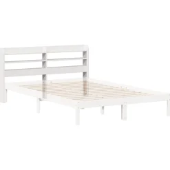 Tête de lit avec étagères blanc 140 cm bois massif de pin vidaXL