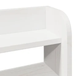 Tête de lit avec étagères blanc 140 cm bois massif de pin vidaXL