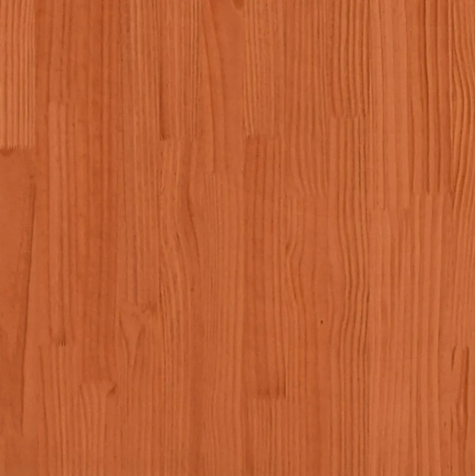 Tête de lit avec étagères marron cire 75 cm bois massif de pin vidaXL