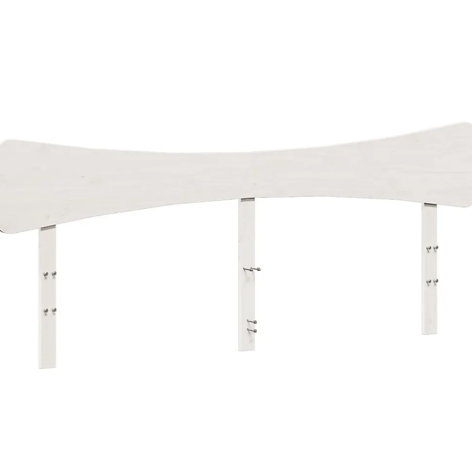Tête de lit blanc 200 cm bois massif de pin vidaXL